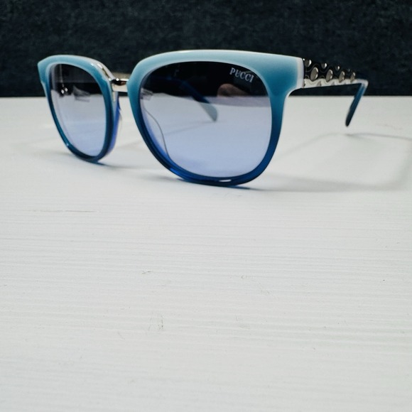 Emilio Pucci Accessories - Emilio Pucci EP 186W Blue Gradient Sunglasses Italy Designer Statement